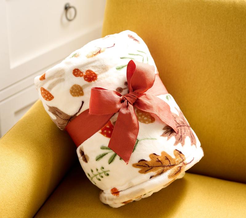 Hay & Harvest Plush Throw Blanket
