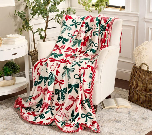 Kringle Express Plush Throw Blanket
