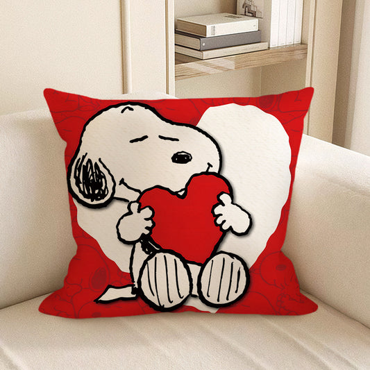 Heart Snoopy Throw Pillow